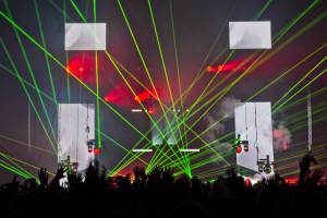 Laser Show for David Guetta in Brussels, Belgium - 14