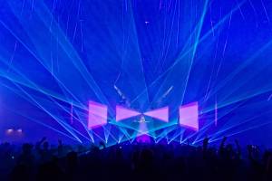 Laser Show for David Guetta in Brussels, Belgium - 15