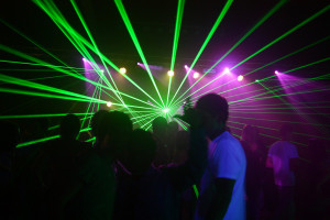 Laser Show @ Mobile Club Sounds, January 2012