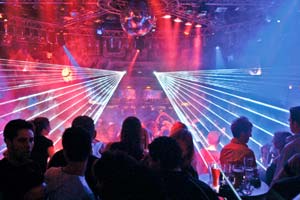 Nightclub FunPark in Marburg / Germany - laser show installation - 2