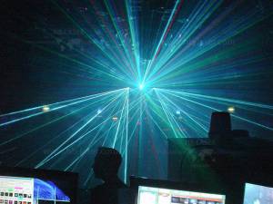 Nightclub FunPark in Marburg / Germany - laser show installation - 6