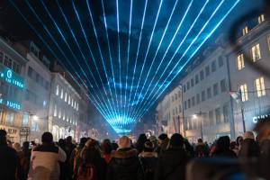 Spectacle laser du Nouvel An dans la ville de Constance, en Allemagne Spectacle laser du Nouvel An dans la ville de Constance, en Allemagne - 19