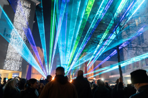 Lasershow Adventswoche Singen