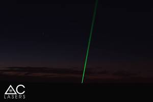 Laserinstallation in Oxford mit einem RTI PIKO Showlaser - 4