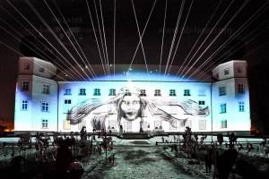 Castle Tuessling - Christmas outdoor video mapping and laser mapping - 2