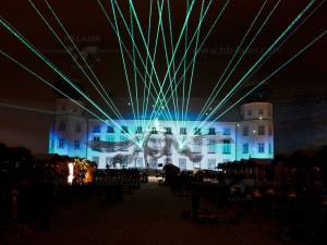 Castle Tuessling - Christmas outdoor video mapping and laser mapping - 4
