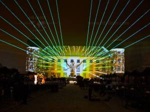 Castle Tuessling - Christmas outdoor video mapping and laser mapping - 5