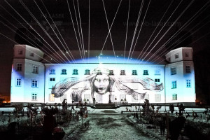 Castle Tuessling - Christmas outdoor video mapping and laser mapping