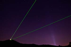 Laserinstallation von Walter Giers anlässlich des Staufer Events - 2