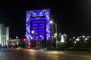 Architectural Laser at Asian Indoor Games Aşgabat (Turkmenistan)