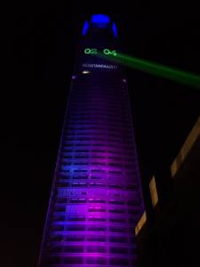 Laser-Countdown für Silvester 2016 in Chile - 6
