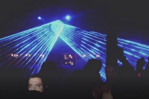 Laser show @ SXM Festival on Saint-Martin, the Caribbean