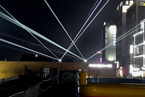 Outdoor Laser Installation at Boryoung Beach, South Korea