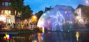 Spectacle laser sur brouillard fin @ Alkmaar City Run 2019 - 2