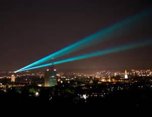 Outdoor laser over Lake Constance - 2