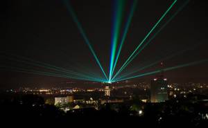 Outdoor laser over Lake Constance - 7