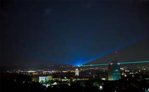 Outdoor laser over Lake Constance - 11