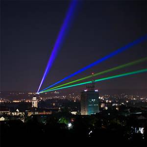 Outdoor laser over Lake Constance - 13