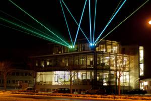 Laser beams over Lake Constance, Germany - December 2012 - 4