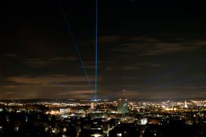 Laser beams over Lake Constance, Germany - December 2012 - 9