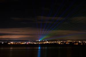 Laser beams over Lake Constance, Germany - December 2012 - 10