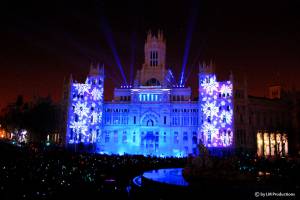 Multimediashow zu Weihnachten in Madrid, Spanien - 13