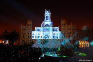 Multimediashow zu Weihnachten in Madrid, Spanien - 14