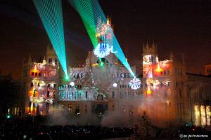 Multimediashow zu Weihnachten in Madrid, Spanien - 8