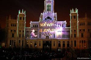 Multimediashow zu Weihnachten in Madrid, Spanien - 16