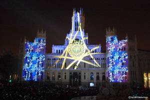 Multimediashow zu Weihnachten in Madrid, Spanien - 11
