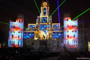 Multimediashow zu Weihnachten in Madrid, Spanien - 10